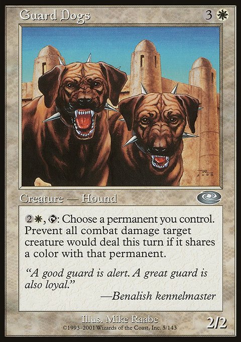 Guard Dogs, Planeshift #5, Magic: The Gathering card