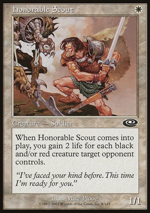 Honorable Scout, Planeshift #8, Magic: The Gathering card