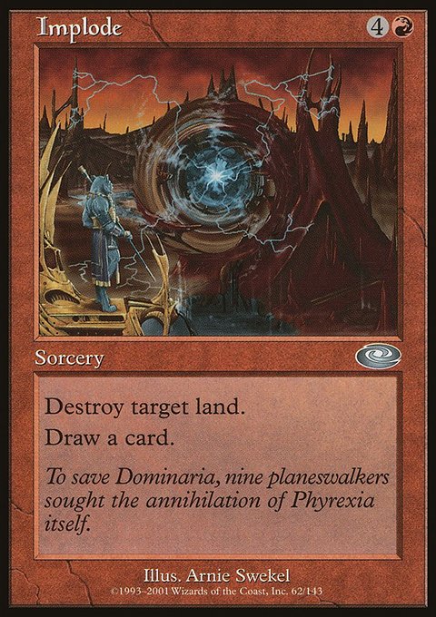 Implode, Planeshift #62, Magic: The Gathering card