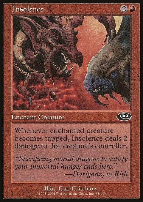 Insolence, Planeshift #63, Magic: The Gathering card