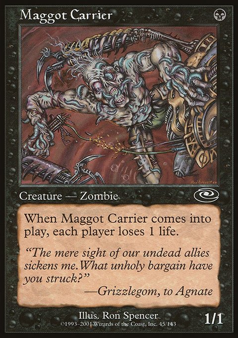 Maggot Carrier, Planeshift #45, Magic: The Gathering card
