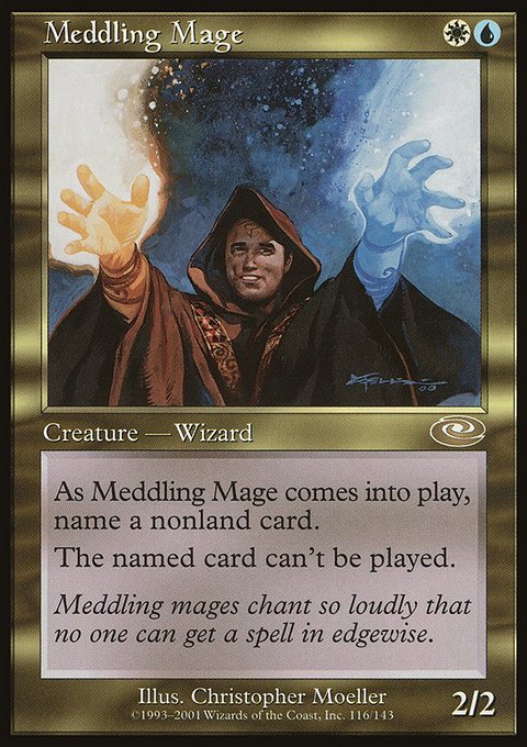 Meddling Mage, Planeshift #116, Magic: The Gathering card