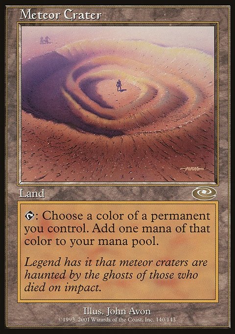 Meteor Crater, Planeshift #140, Magic: The Gathering card
