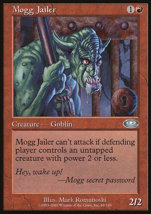 Mogg Jailer, Planeshift #68, Magic: The Gathering card