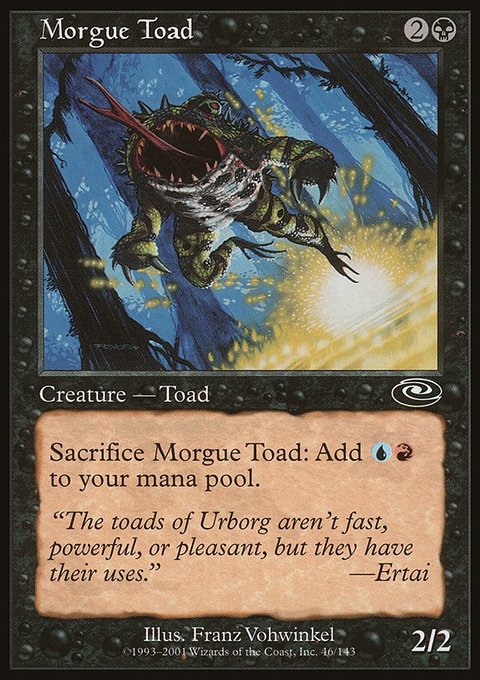 Morgue Toad, Planeshift #46, Magic: The Gathering card