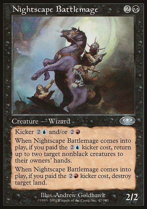 Nightscape Battlemage, Planeshift #47, Magic: The Gathering card