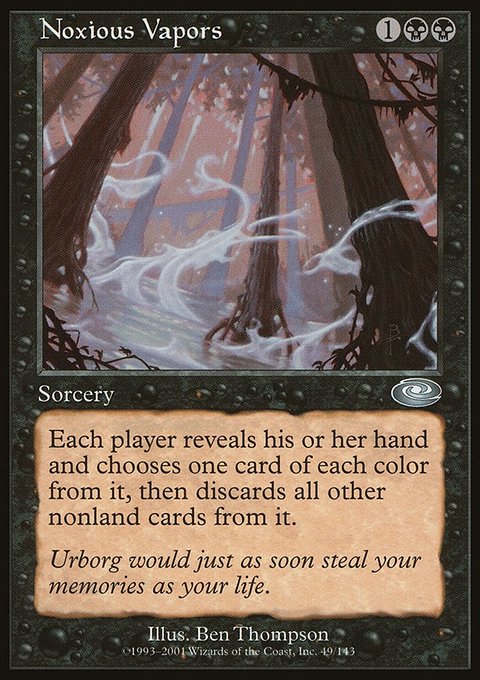 Noxious Vapors, Planeshift #49, Magic: The Gathering card