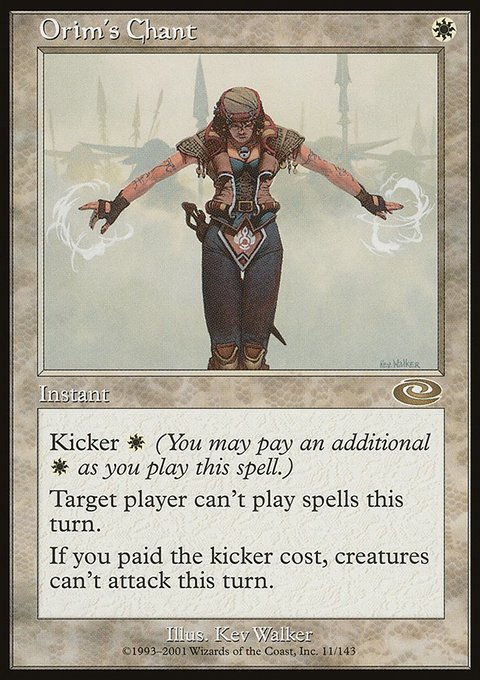 Orim's Chant, Planeshift #11, Magic: The Gathering card