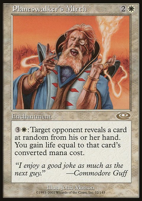 Planeswalker's Mirth, Planeshift #12, Magic: The Gathering card