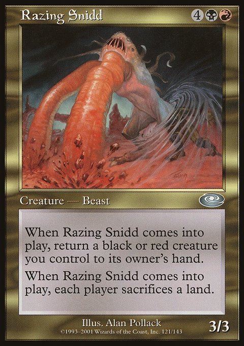 Razing Snidd, Planeshift #121, Magic: The Gathering card