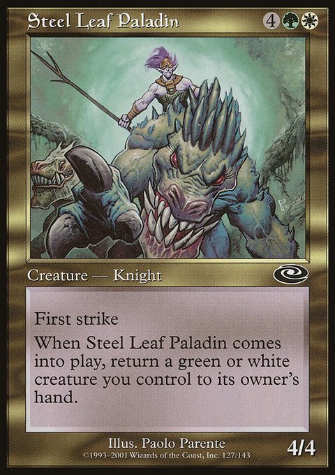 Steel Leaf Paladin, Planeshift #127, Magic: The Gathering card