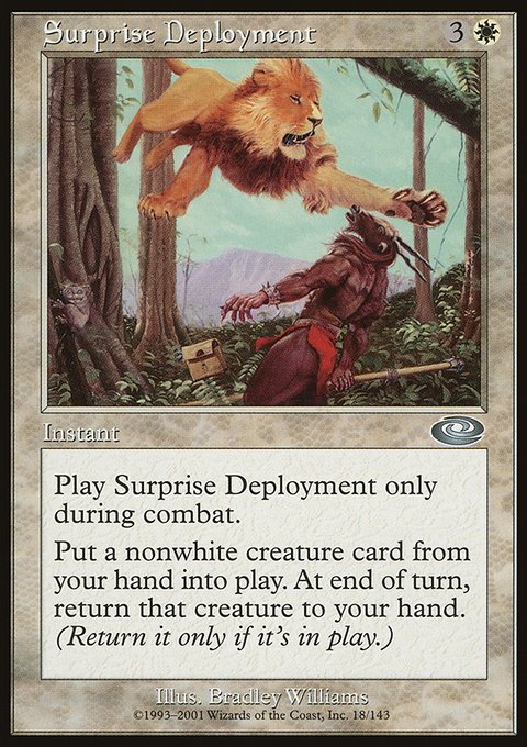 Surprise Deployment, Planeshift #18, Magic: The Gathering card