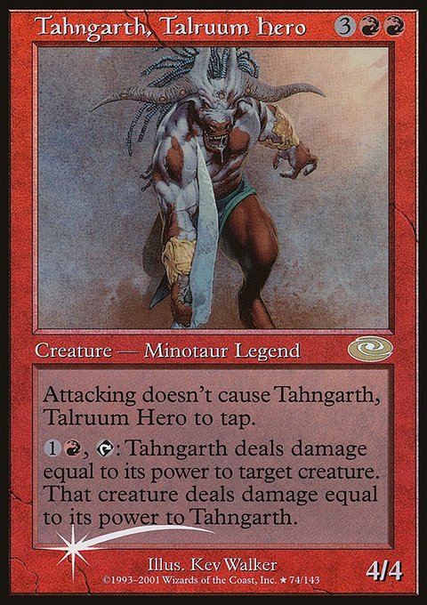 Tahngarth, Talruum Hero, Planeshift #74★, Magic: The Gathering card
