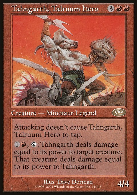 Tahngarth, Talruum Hero, Planeshift #74, Magic: The Gathering card