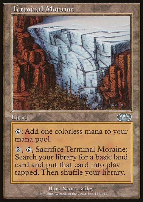 Terminal Moraine, Planeshift #142, Magic: The Gathering card