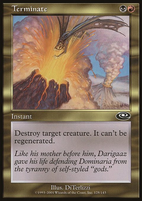 Terminate, Planeshift #128, Magic: The Gathering card