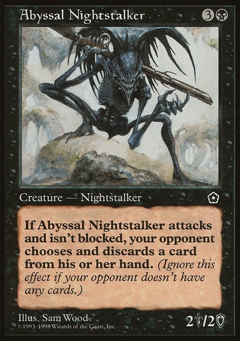 Abyssal Nightstalker, Portal Second Age #61, Magic: The Gathering card