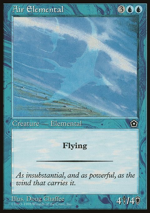 Air Elemental, Portal Second Age #31, Magic: The Gathering card