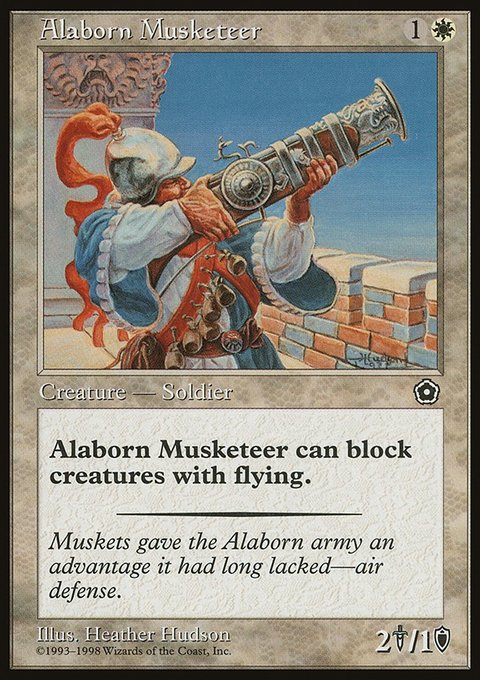 Alaborn Musketeer, Portal Second Age #3, Magic: The Gathering card