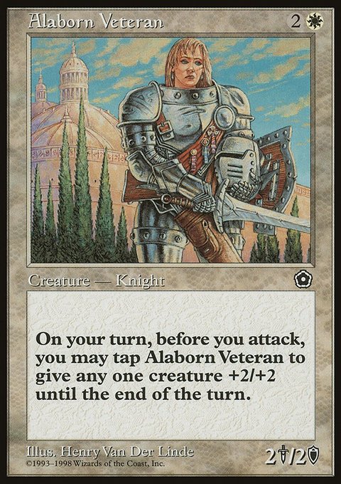 Alaborn Veteran, Portal Second Age #5, Magic: The Gathering card