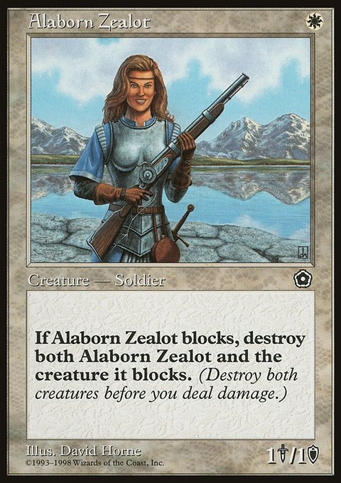 Alaborn Zealot, Portal Second Age #6, Magic: The Gathering card