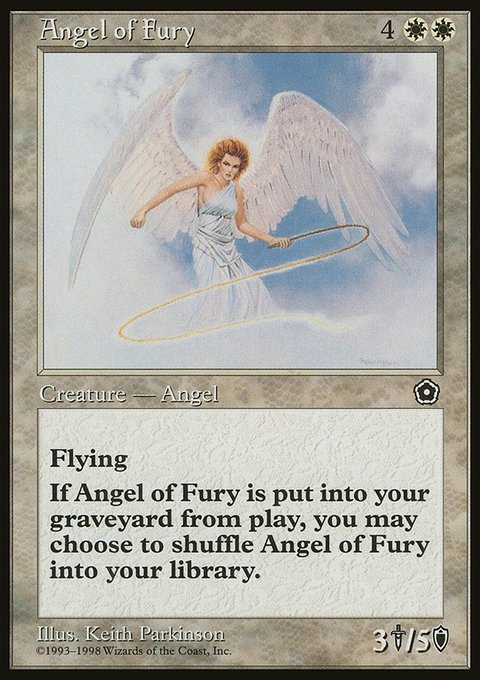 Angel of Fury, Portal Second Age #7, Magic: The Gathering card