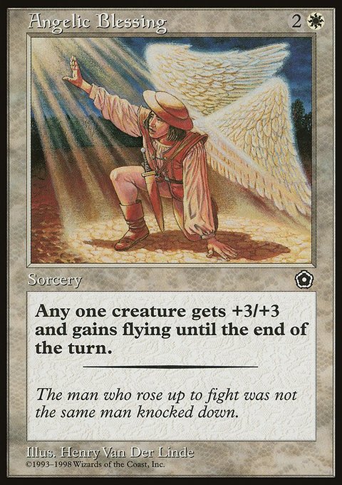 Angelic Blessing, Portal Second Age #9, Magic: The Gathering card