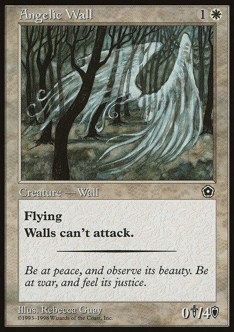 Angelic Wall, Portal Second Age #10, Magic: The Gathering card