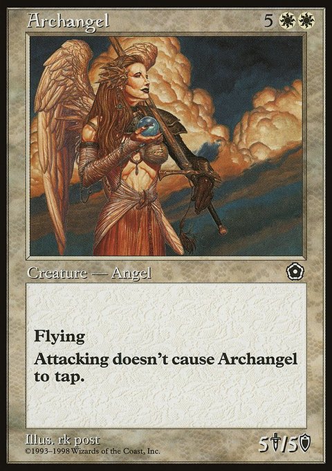 Archangel, Portal Second Age #11, Magic: The Gathering card