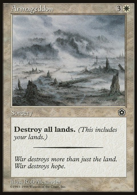 Armageddon, Portal Second Age #12, Magic: The Gathering card