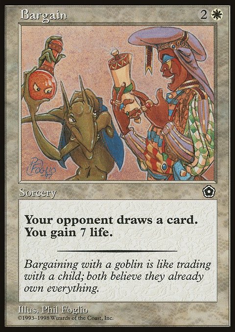 Bargain, Portal Second Age #14, Magic: The Gathering card