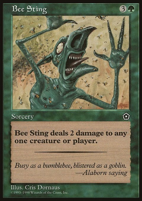 Bee Sting, Portal Second Age #124, Magic: The Gathering card