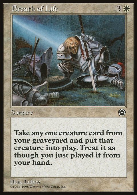Breath of Life, Portal Second Age #15, Magic: The Gathering card