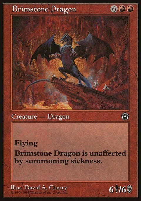 Brimstone Dragon, Portal Second Age #92, Magic: The Gathering card
