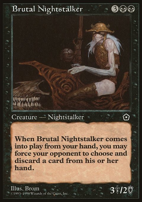 Brutal Nightstalker, Portal Second Age #64, Magic: The Gathering card