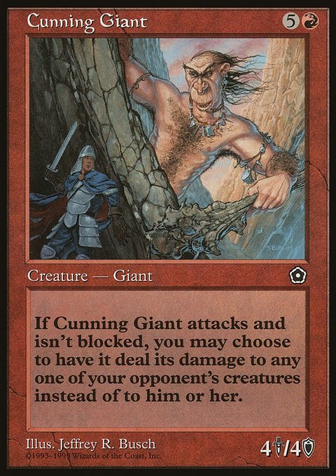 Cunning Giant, Portal Second Age #93, Magic: The Gathering card