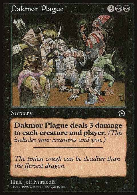 Dakmor Plague, Portal Second Age #69, Magic: The Gathering card