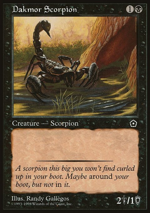 Dakmor Scorpion, Portal Second Age #70, Magic: The Gathering card