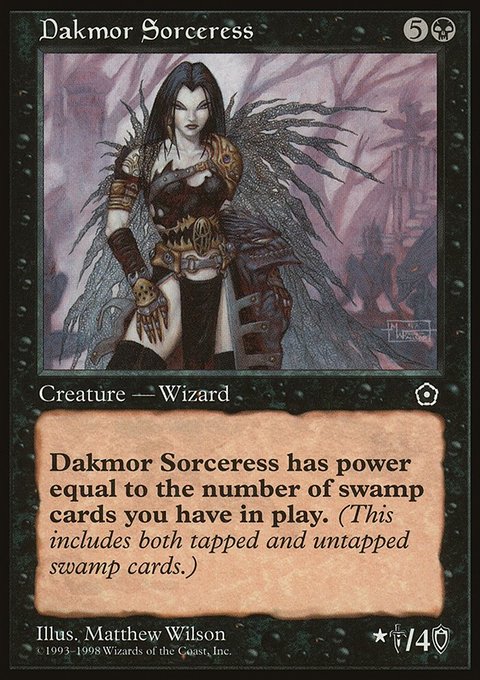 Dakmor Sorceress, Portal Second Age #71, Magic: The Gathering card