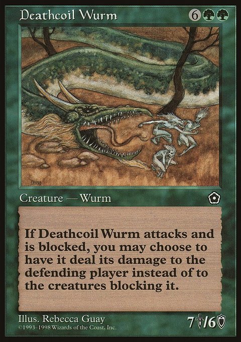 Deathcoil Wurm, Portal Second Age #125, Magic: The Gathering card