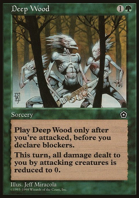 Deep Wood, Portal Second Age #126, Magic: The Gathering card
