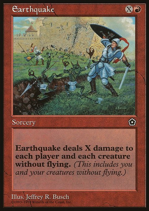 Earthquake, Portal Second Age #94, Magic: The Gathering card