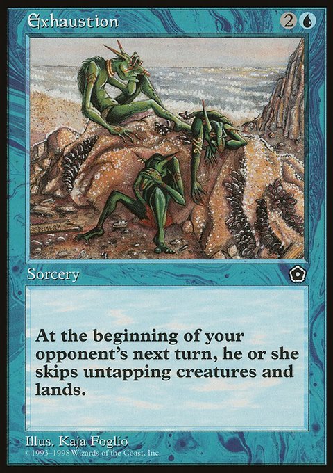 Exhaustion, Portal Second Age #37, Magic: The Gathering card