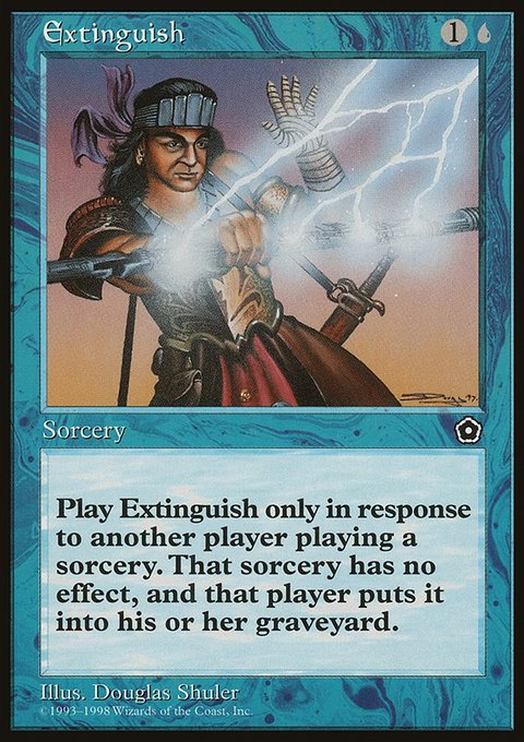 Extinguish, Portal Second Age #38, Magic: The Gathering card