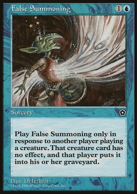 False Summoning, Portal Second Age #40, Magic: The Gathering card