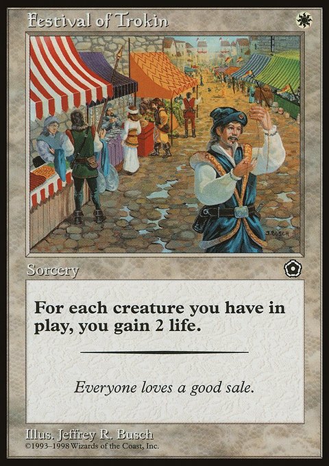 Festival of Trokin, Portal Second Age #16, Magic: The Gathering card