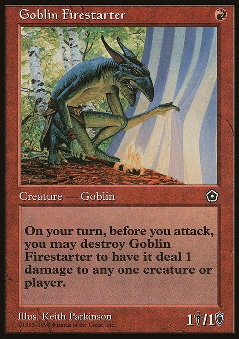 Goblin Firestarter, Portal Second Age #96, Magic: The Gathering card