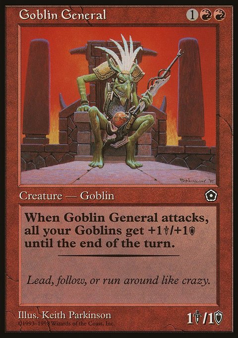Goblin General, Portal Second Age #97, Magic: The Gathering card