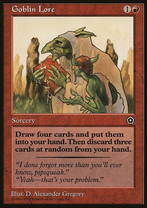 Goblin Lore, Portal Second Age #99, Magic: The Gathering card