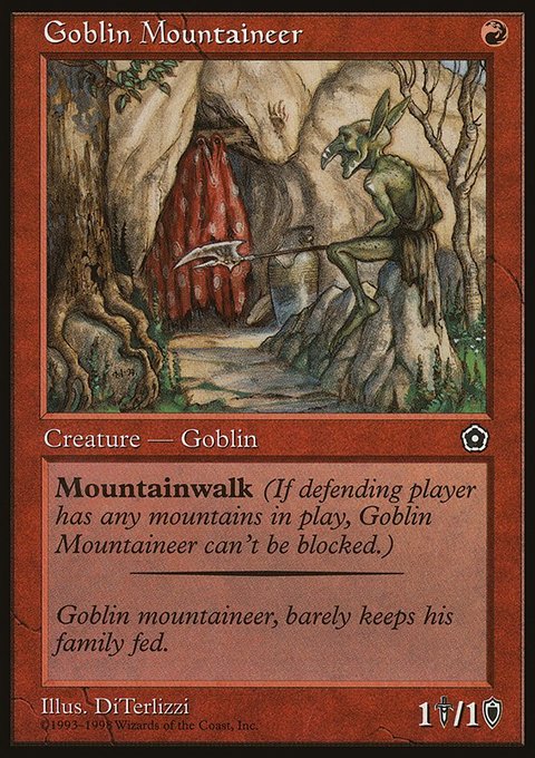 Goblin Mountaineer, Portal Second Age #101, Magic: The Gathering card